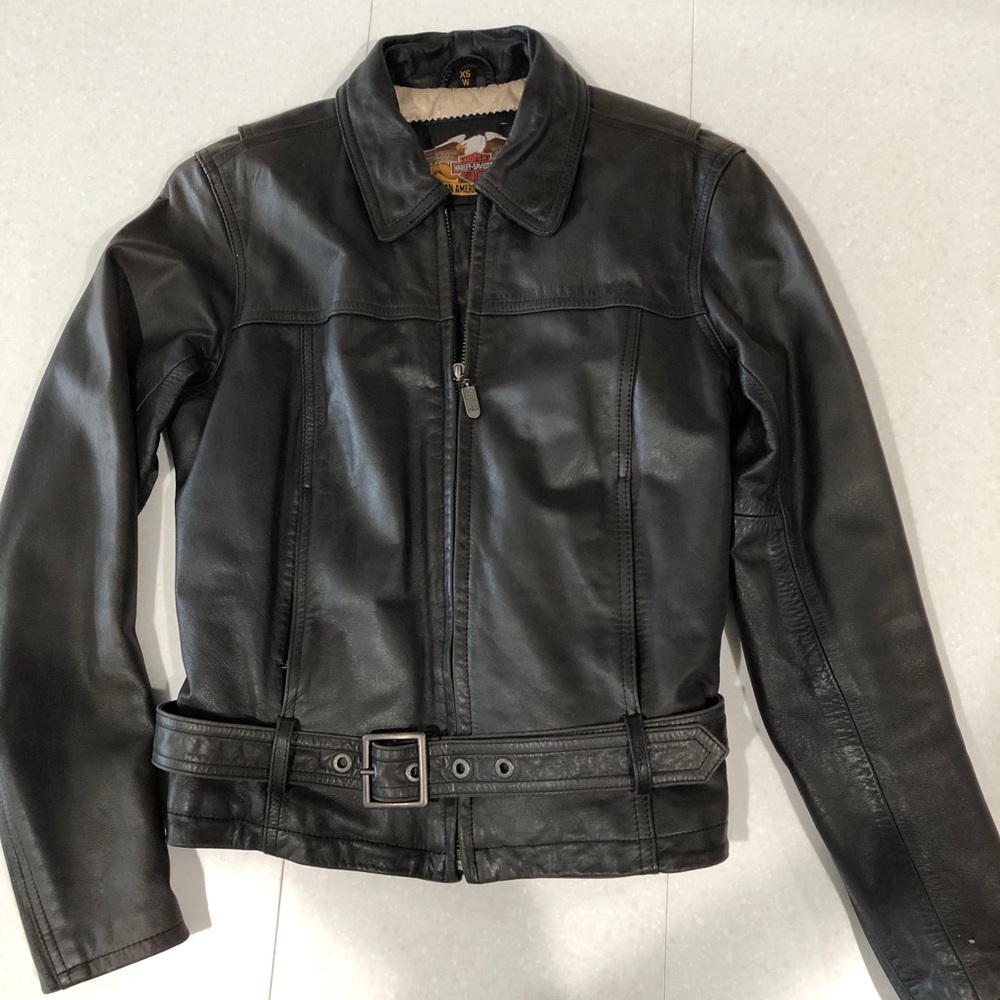 Harley Davidson black Leather jacket